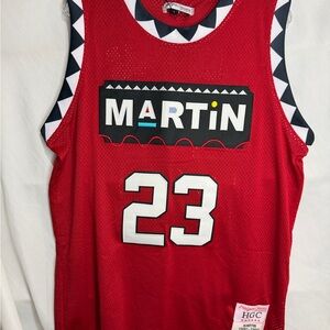 Martin Red Basketball Jersey
